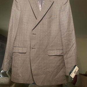 Ralph Lauren Mens blazer 42 short slim fit blue NWT $225